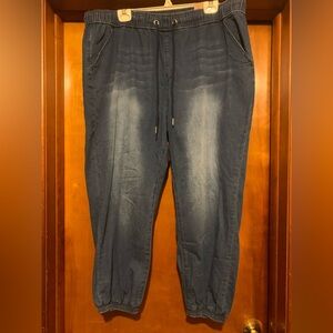NWT One Republic for All Size 2X Blue Denim Joggers